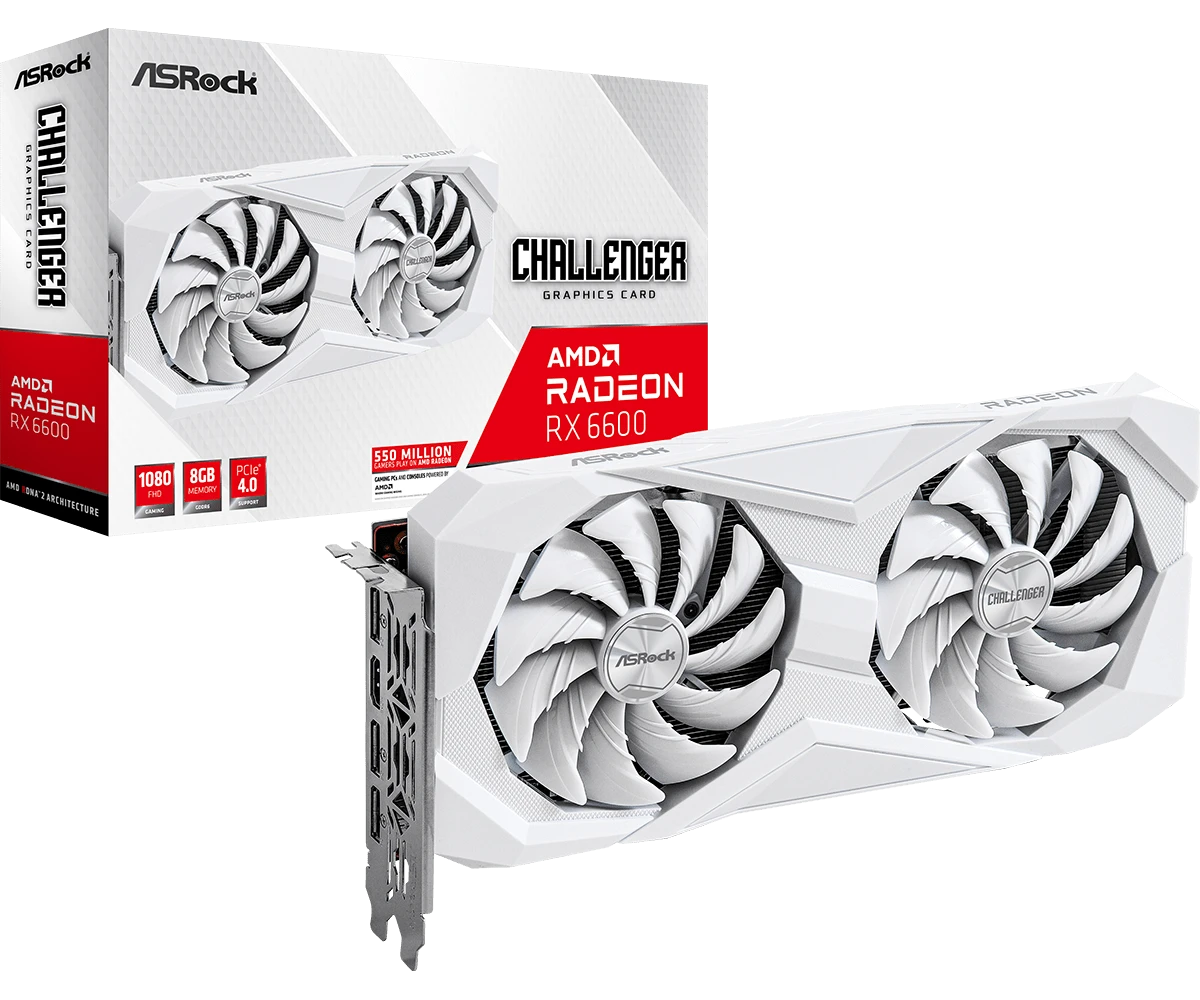 ASRock Radeon RX 6600 Challenger White 8GB